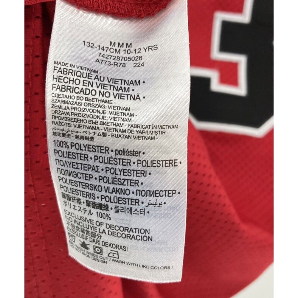 🏀 Youth Medium Jordan #23 Basketball Jersey – Red – Very Gently Used - Picture 4 of 4